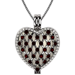 4 Prong Round Solitaire Simulated Diamond Necklace